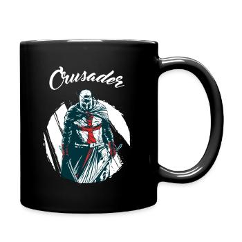 Crusader Temple Templar Mason Gift Christmas - Full Colour Mug - black - Right