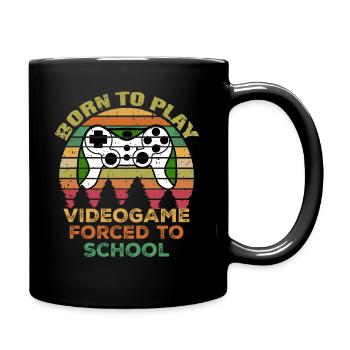 Gamer Shirt für Teen Boys Videospiel Liebe - Tasse einfarbig - Schwarz - Rechts