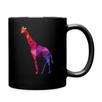giraffe - Full Colour Mug - black - Right