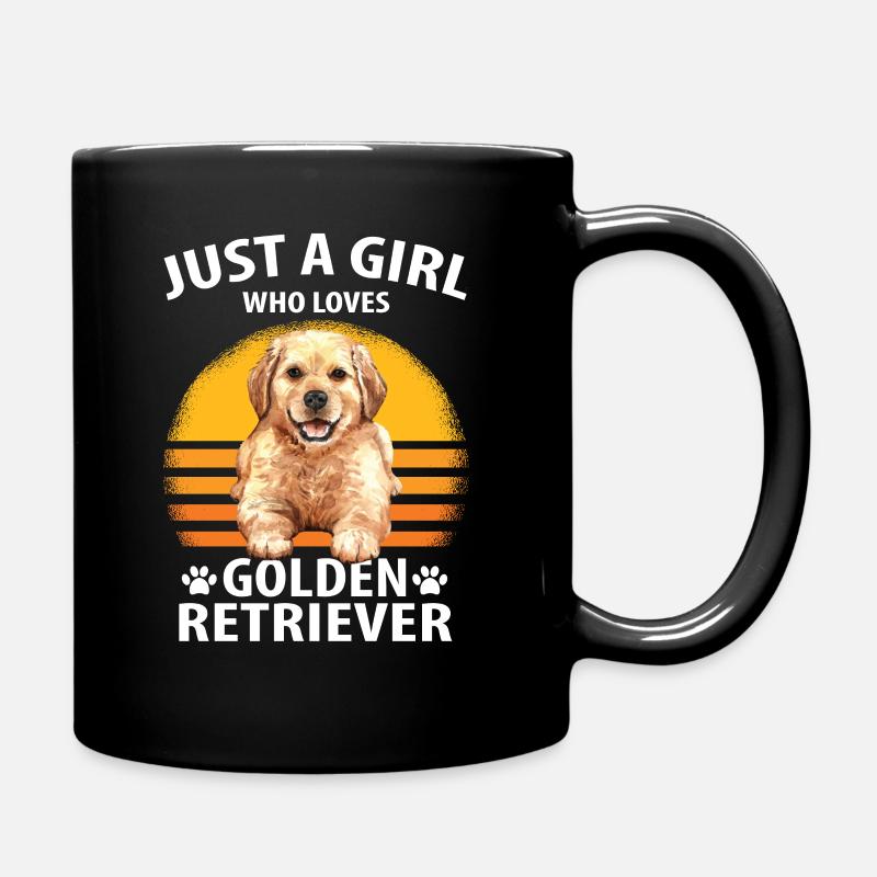 Golden retriever - Mug uni - noir