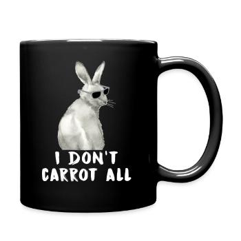 Bunnies rabbits easter - Full Colour Mug - black - Right