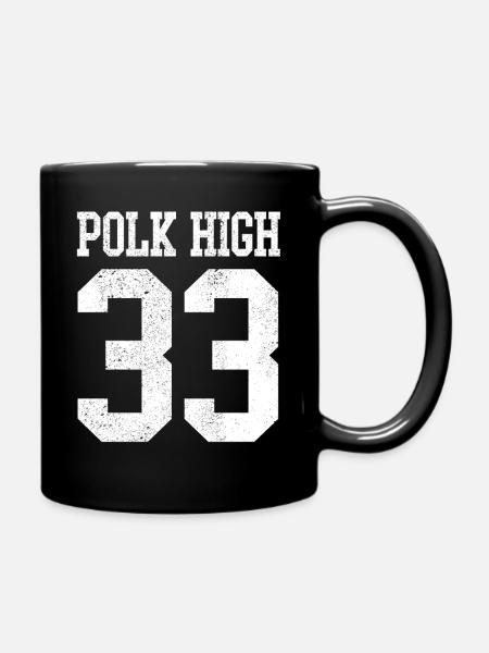 Polk 33 Highschool Baseball Team Turnierspiel F. - Tasse einfarbig - Schwarz