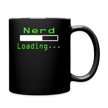 Nerdy Nerd T-Shirt - Tasse einfarbig - Schwarz - Rechts