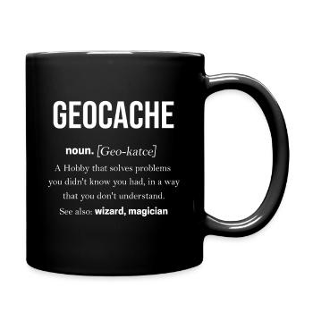 Geocache GPS Outdoor Lost place cadeau - Mug uni - noir - Droite