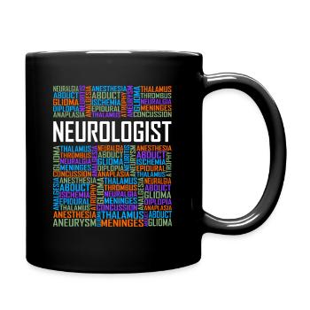 Neurologist - Words - Full Colour Mug - black - Right