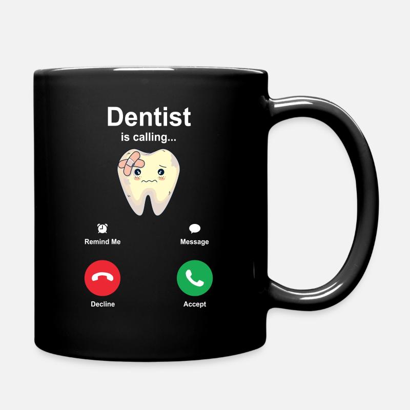 Zahnarzt - Tasse einfarbig - Schwarz