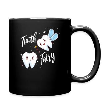 Zahnarzt - Tasse einfarbig - Schwarz - Rechts