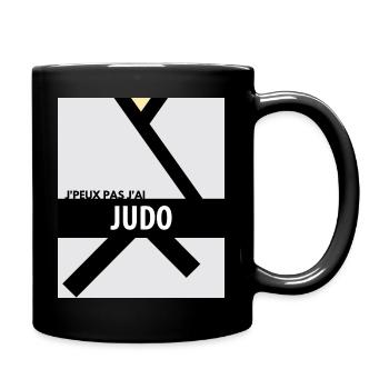 Je peux pas j'ai judo - Mug uni - noir - Droite