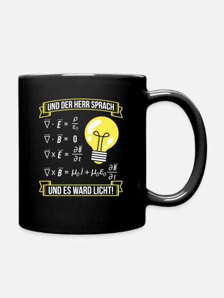 Elektrotechnik Elektriker Strom - Tasse einfarbig - Schwarz