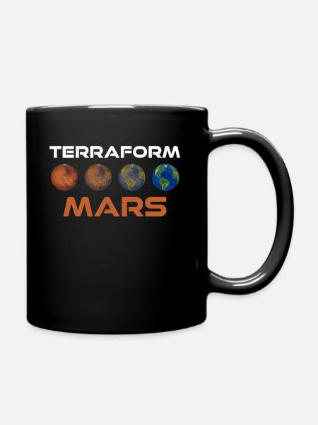 Terraform Mars - Tasse einfarbig - Schwarz