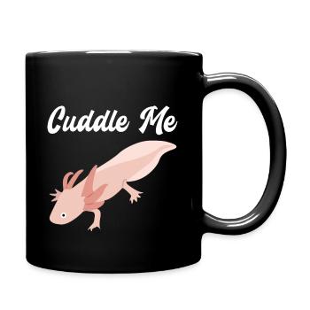 Aquarium Axolotl Lurch Amphibian Water Cuddle me - Mug uni - noir - Droite