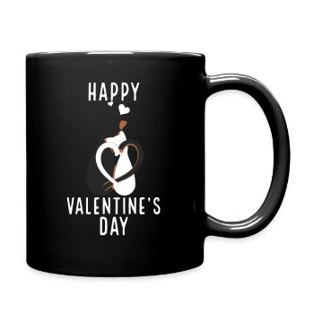 Saint-Valentin, Saint-Valentin, Saint-Valentin - Mug uni - noir - Droite
