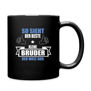 Beste Kleine Bruder - Vatertag Geschenk Familie - Tasse einfarbig - Schwarz - Rechts