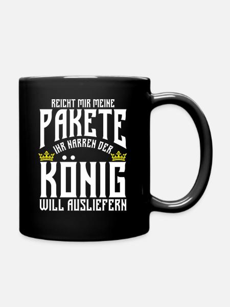 Post Postbote Paketzusteller Mitarbeiter Geschenk - Tasse einfarbig - Schwarz
