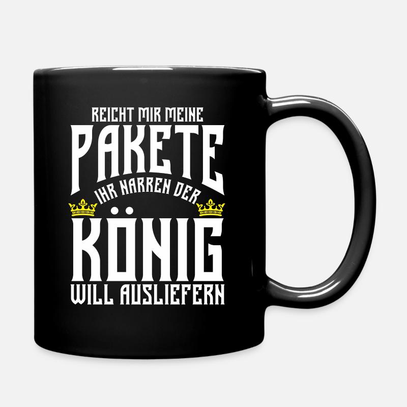 Post Postbote Paketzusteller Mitarbeiter Geschenk - Tasse einfarbig - Schwarz