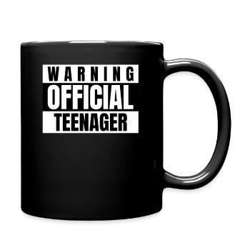 13. Geburtstag Teenager 13 Jahre Teeny Spruch - Tasse einfarbig - Schwarz - Rechts