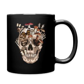 Champignon DNA Shirt Psychedelic Trippy LSD Mushrooms - Mug uni - noir - Droite