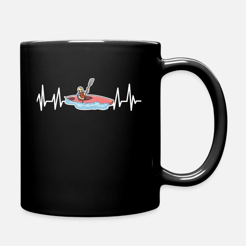 Kajak - Tasse einfarbig - Schwarz