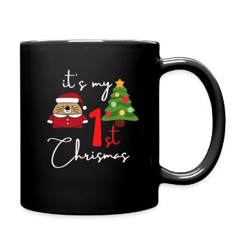 Mon premier Noël de Noël - Mug uni - noir - Droite