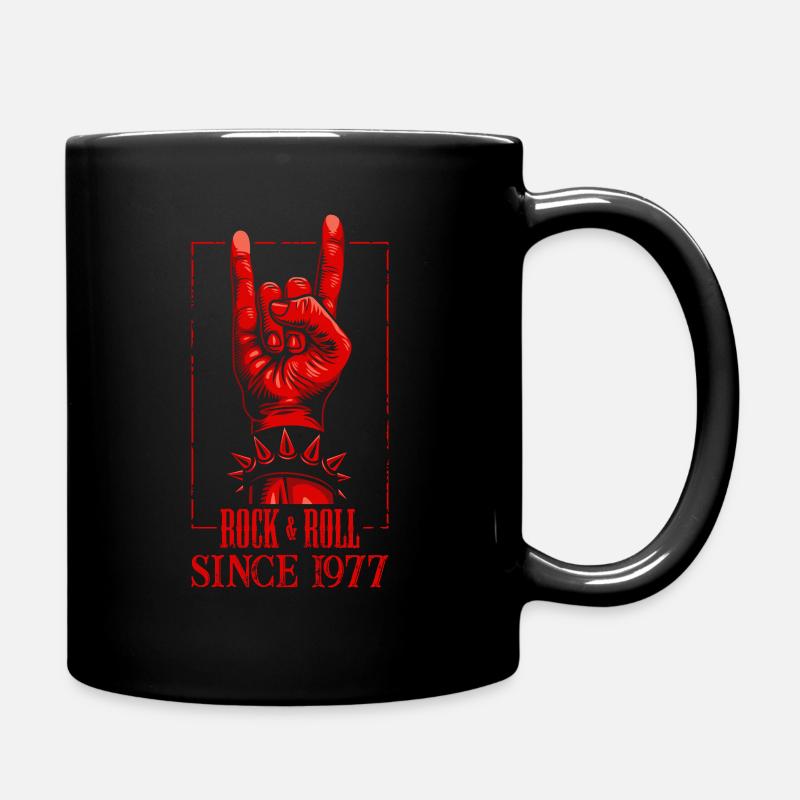 Rock & Roll Since 1977 - 43. Geburtstagsgeschenk - Tasse einfarbig - Schwarz