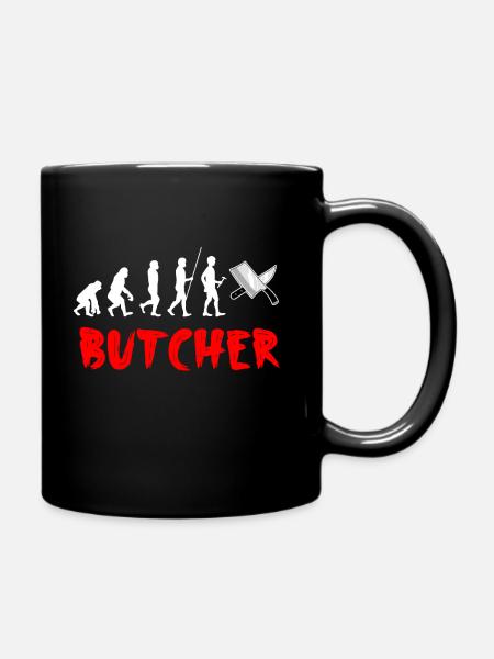 Metzger - Tasse einfarbig - Schwarz