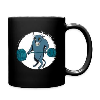 Animal Strongman Taureau - Mug uni - noir - Droite