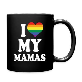 I love my mamas - Full Colour Mug - black - Right