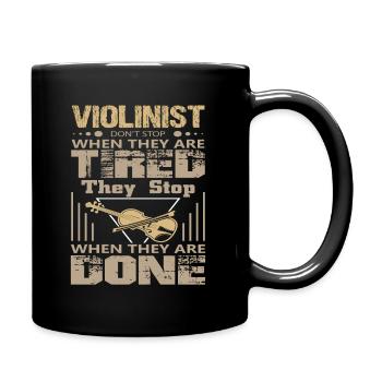 Violoniste violoniste - Mug uni - noir - Droite