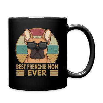 Bouledogue français meilleure maman française de tous les temps - Mug uni - noir - Droite