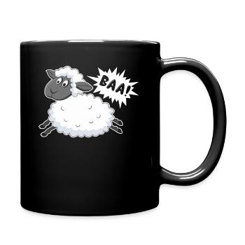 Sheep Baa Baaa Sheep - Full Colour Mug - black - Right