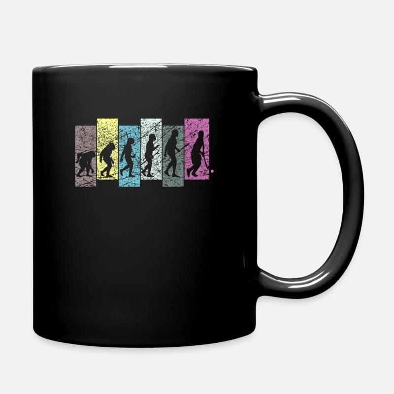 Field Hockey Evolution - Full Colour Mug - black