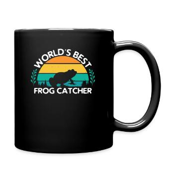 World's Best Frog Catcher Gift Boys Girls Kids - Tasse einfarbig - Schwarz - Rechts