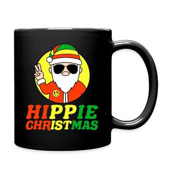 Hippie Christmas Funny Christmas Gift - Tasse einfarbig - Schwarz - Rechts