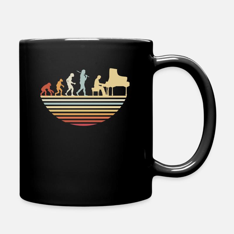 Évolution du piano - Mug uni - noir