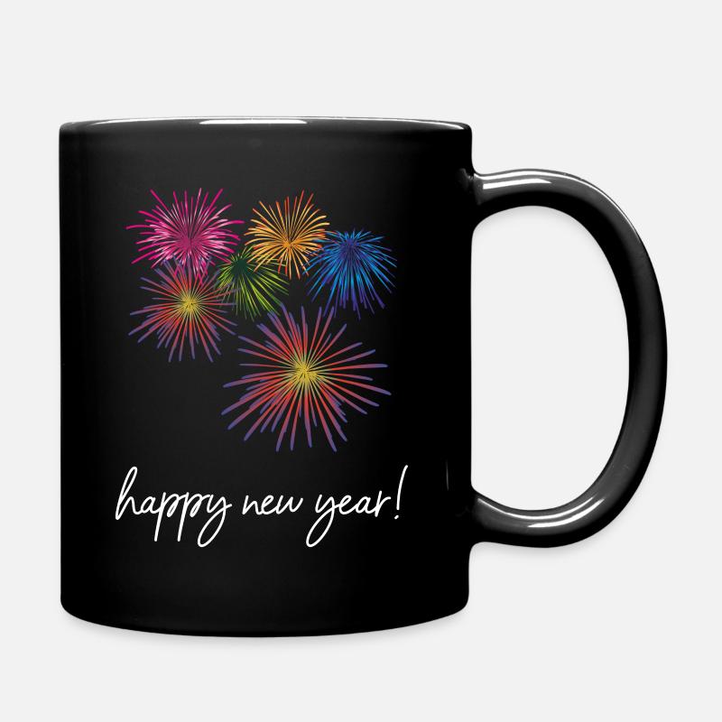 New Year Silvester Neujahr Jahreswechsel - Tasse einfarbig - Schwarz