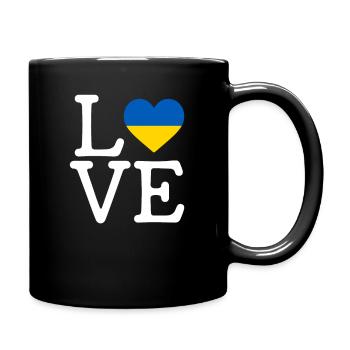 i love ukraine, ukrainian ukraine - Full Colour Mug - black - Right
