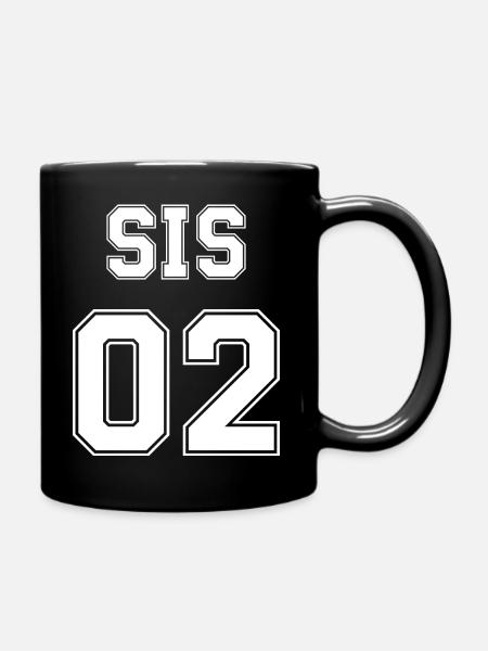 sister2 - Tasse einfarbig - Schwarz