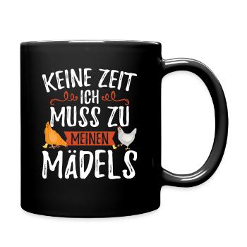 Poulets poulet fermier cadeau poulet poulet amateur - Mug uni - noir - Droite
