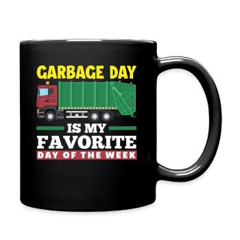 Guys Garbage Truck Garbage Collection Garbage Truck Gift - Mug uni - noir - Droite