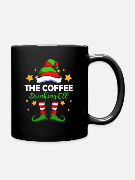 Elfe Elf Weihnachtsgeschenk Kaffee - Tasse einfarbig - Schwarz
