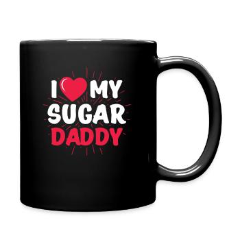 I Love My Sugar Daddy Dirty Sexy Kink BDSM Fetish - Mug uni - noir - Droite