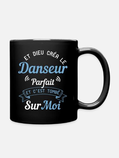 Et Dieu Créa Le Danseur Parfait - Humour Danse - Mug uni - noir
