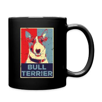 Bull Terrier | Cadeau de propriétaire de chien bull terrier - Mug uni - noir - Droite