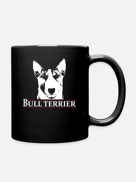 Bull Terrier Gift Bull Terrier Dog Owner - Full Colour Mug - black