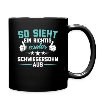 Idée cadeau cadeau gendre gendre - Mug uni - noir - Droite