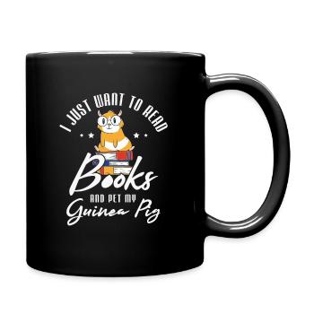 Guinea Pigs Gifts for a Guinea Pig Fan Book Reader - Full Colour Mug - black - Right