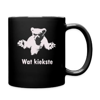 Berliner Bär Eisbär Wat KieksteBerlin Hauptstadt - Tasse einfarbig - Schwarz - Rechts