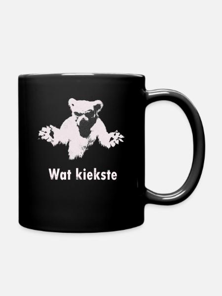 Berliner Bär Eisbär Wat KieksteBerlin Hauptstadt - Tasse einfarbig - Schwarz