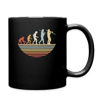 Trombone Evolution - Tasse einfarbig - Schwarz - Rechts
