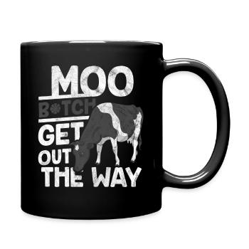 vache - Mug uni - noir - Droite